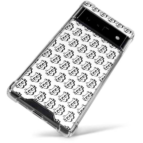 Bitcoin Pattern Google Pixel 6 Clear Case